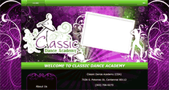 Desktop Screenshot of classicdanceacademyonline.com